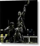 Lewis And Clark Arrive At Laclede's Landing Metal Print