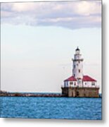 Lighthouse At Navy Pier Metal Print