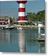 Lighthouse Reflection Metal Print