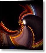 Lightning Wheel Metal Print