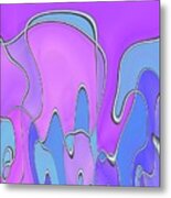 Lignes En Folie - 03a Metal Print