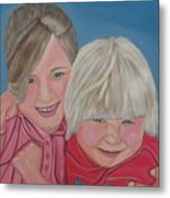 Lily And Emma By Sandra Marie Adams Metal Print