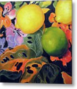 Lime And Lemons Metal Print