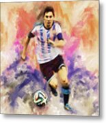 Lionel Messi 094c Metal Print