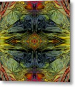 Liquid Decalcomania Mirror Metal Print