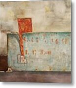 Ll Bean Rusty Mailbox Metal Print