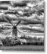 Llancayo Mill Usk 1 Mono Metal Print