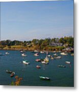 Lobster Boats On The Coast Of Maine Metal Print
