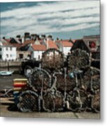 Lobster Pots Metal Print