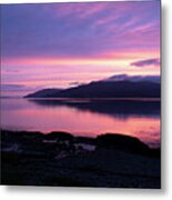 Loch Scridain Sunset Metal Print