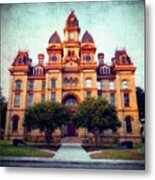 Lockhart Courthouse In Rural Texas Metal Print