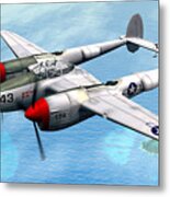 Lockheed P-38 Lightning Metal Print