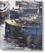 London Barges Metal Print