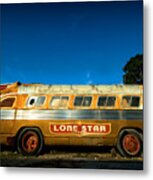 Lone Star Bus 3 Metal Print