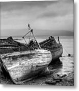 Lonely Fishing Boats Metal Print