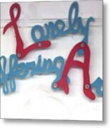 Lonely Suffering Artists Metal Print