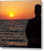 Looking At The Man In The Sun Metal Print