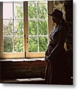 Looking Out Of The Window Metal Print