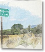 Los Angeles County Line Metal Print