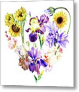 Love Flowers Metal Print