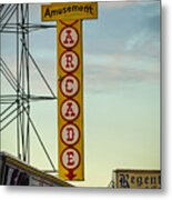 Lucky Leos Seaside Nj Boardwalk Metal Print