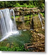 Ludlowville Falls Ny Metal Print