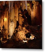 Luray Dark Caverns Metal Print