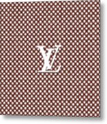LV Polka Pattern Brown Long Sleeve T-Shirt by Ahmad Djailani