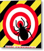 Lyme Disease - Tick Zone Metal Print