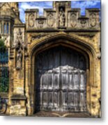 Magdalen College Door - Oxford Metal Print