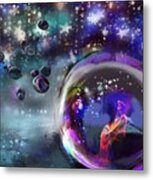 Magic Orbs Metal Print