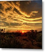 Magical Desert Skies At Sunset Metal Print