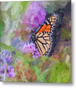Magical Monarch Butterfly Metal Print