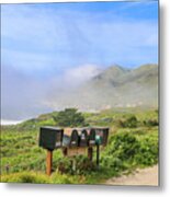 Mailboxes At Garrapata State Park Metal Print