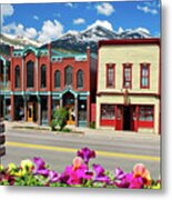 Main Street - Breckenridge Colorado Metal Print