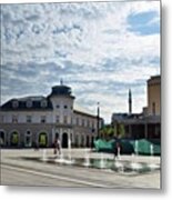 Main Street Of Pristina.
At The Metal Print