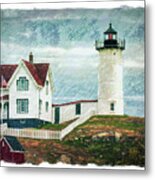 Maine Lighthouse Metal Print