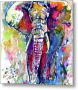 Majestic Elephant I Metal Print