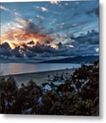 Malibu Sunset Metal Print