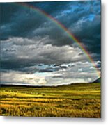 Mammoth Valley Rainbow Metal Print
