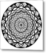 Mandala #10 - Dizzying Dimensions Metal Print