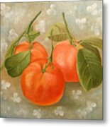 Mandarins Metal Print