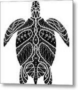 Maori Turtle Metal Print