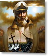 Map Captain 8 Metal Print