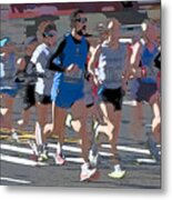 Marathon Runners I Metal Print