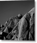 Marble Rock Formation B And W Version Metal Print