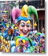 Mardi Gras Jester Metal Print