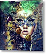 Mardi Gras Mask Metal Print