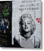 Marilyn Bagels In London Metal Print