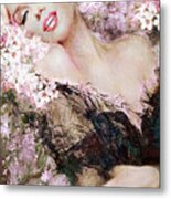 Marilyn Cherry Blossom B Metal Print